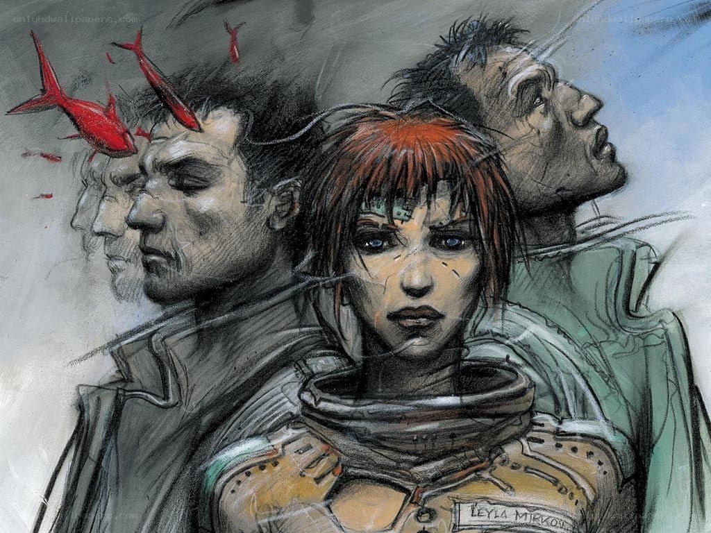 Cyberpunk character illustration