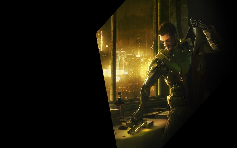 cyberpunk character in a dim room