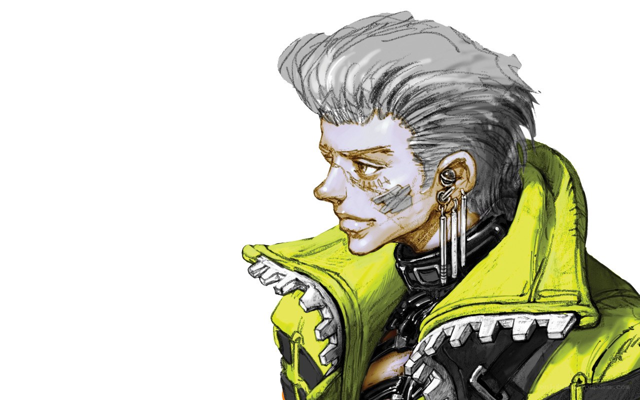 cyberpunk character portrait