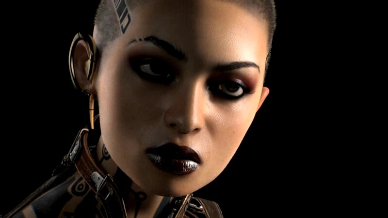 cyberpunk character portrait