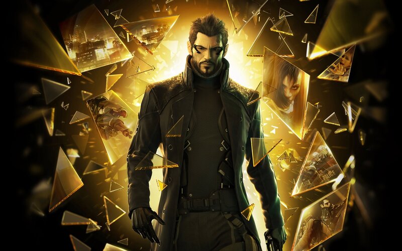 Cyberpunk character with shattered glass