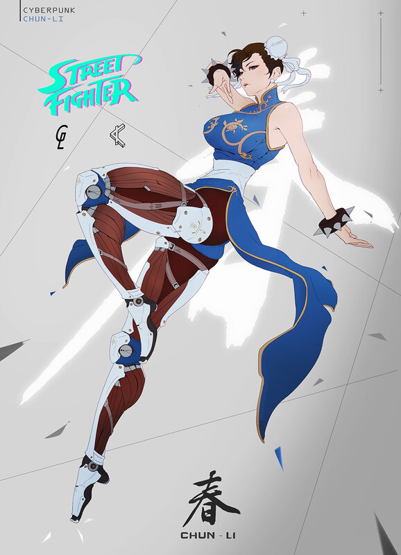 Cyberpunk Chun-Li