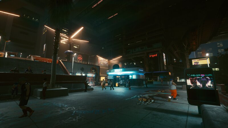 Cyberpunk City Street — Black, Dark, Futuristic