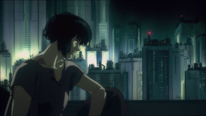 cyberpunk cityscape at night