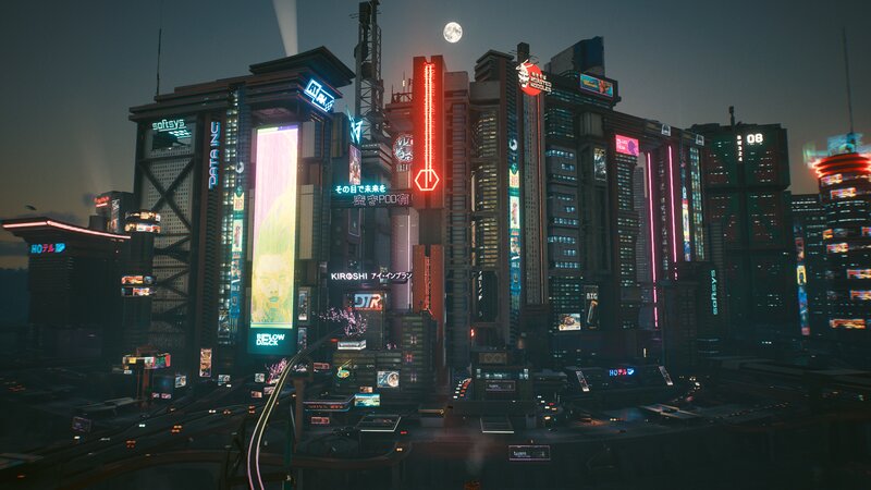 Cyberpunk Cityscape — Black