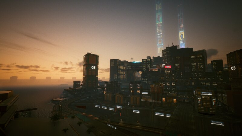 Cyberpunk Cityscape — Orange