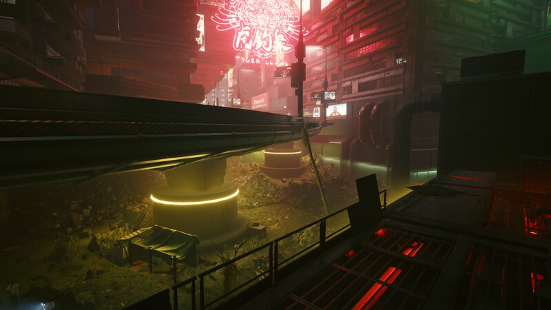 Cyberpunk Cityscape — Red, Dark, Futuristic