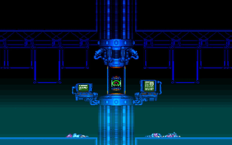 cyberpunk control room