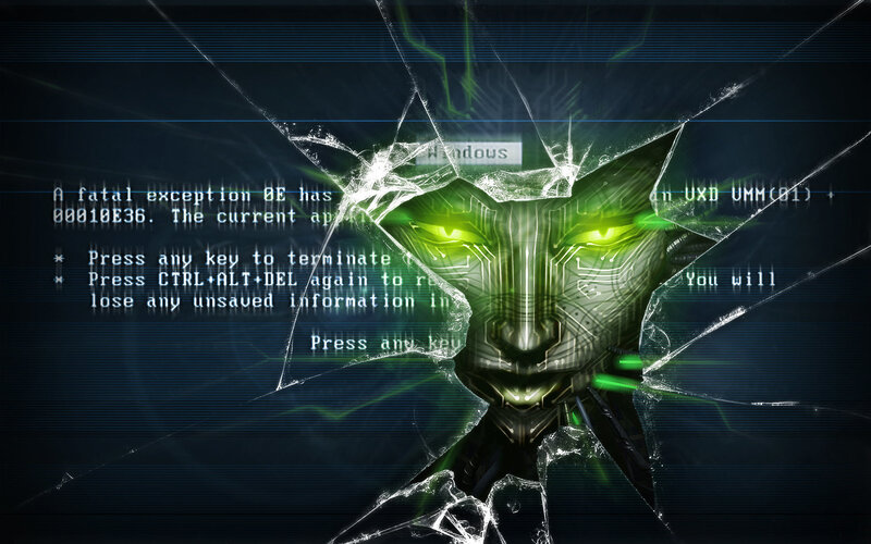 cyberpunk error screen
