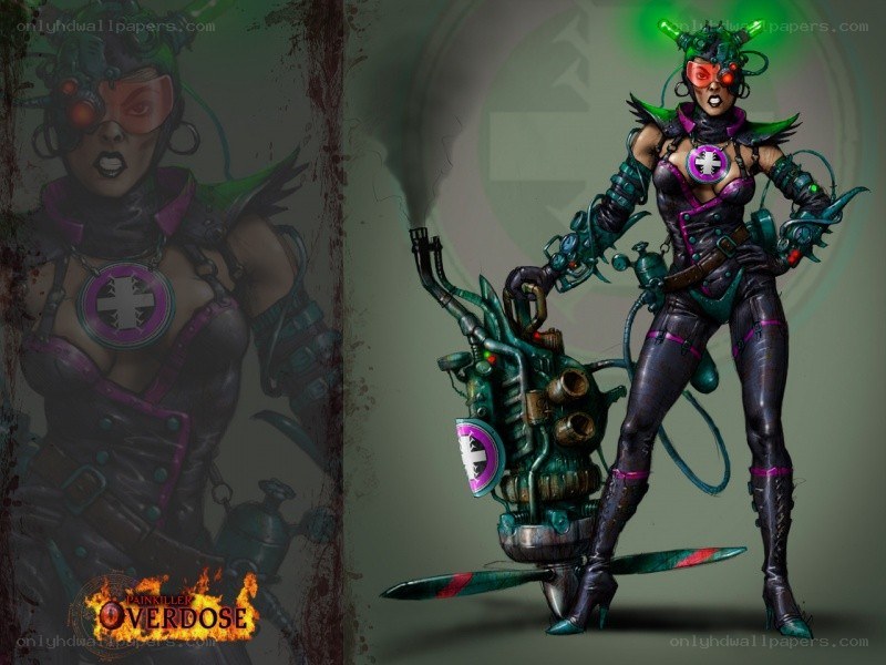 cyberpunk female character concept