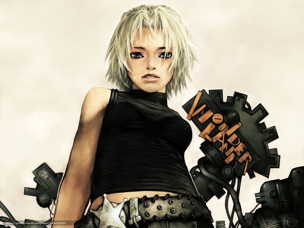 cyberpunk female character