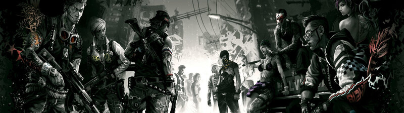 cyberpunk gang in urban chaos