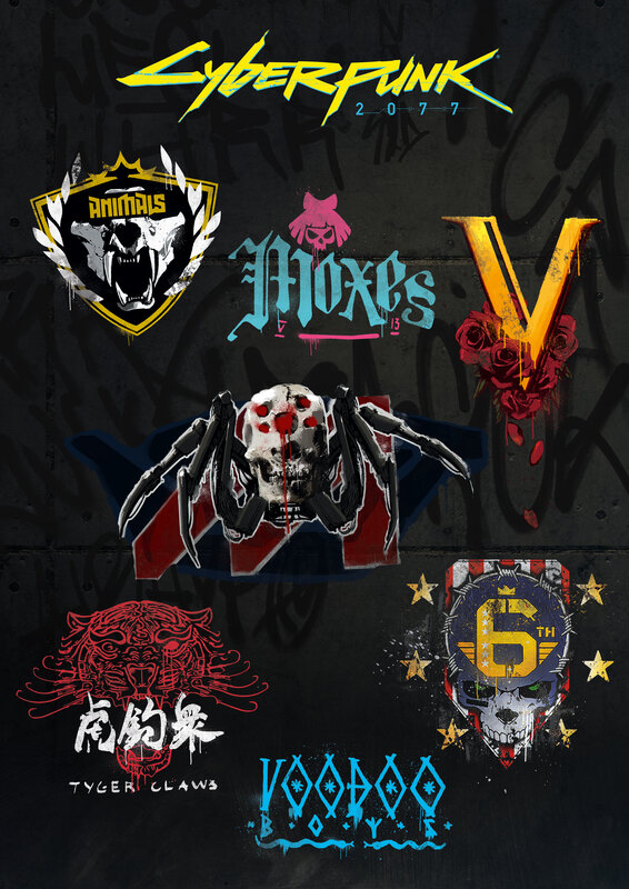 Cyberpunk Gang Logos