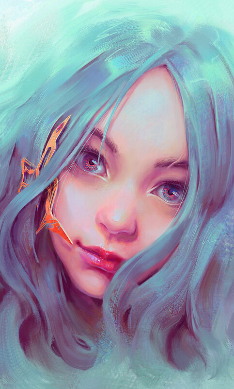 Cyberpunk Girl Portrait
