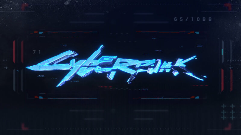Cyberpunk Logo — Blue