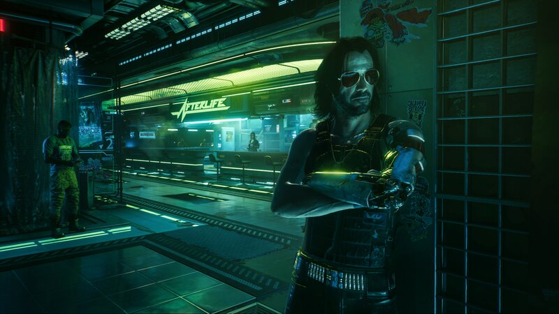 Cyberpunk Man with Sunglasses