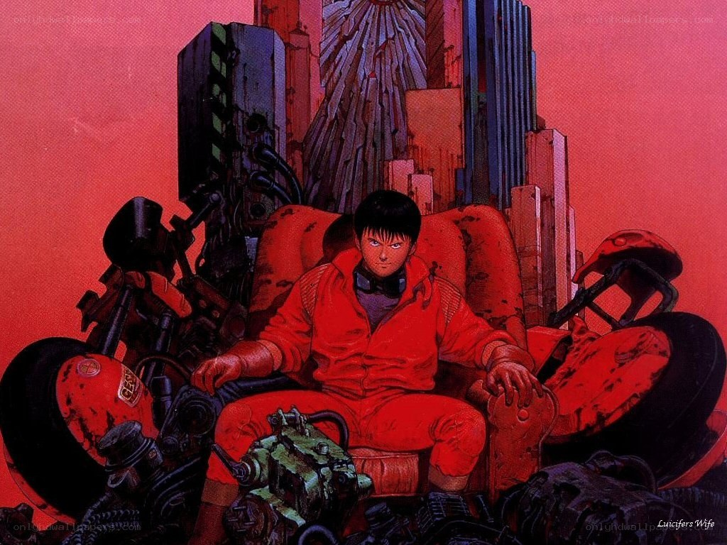 cyberpunk mechanic in red