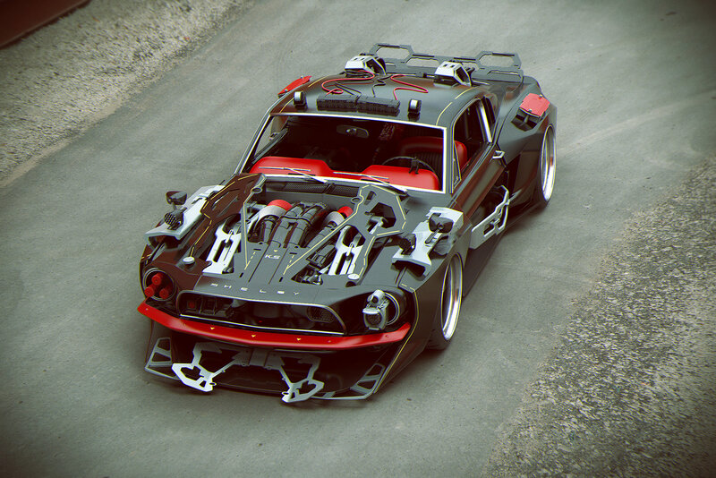 Cyberpunk Muscle Car
