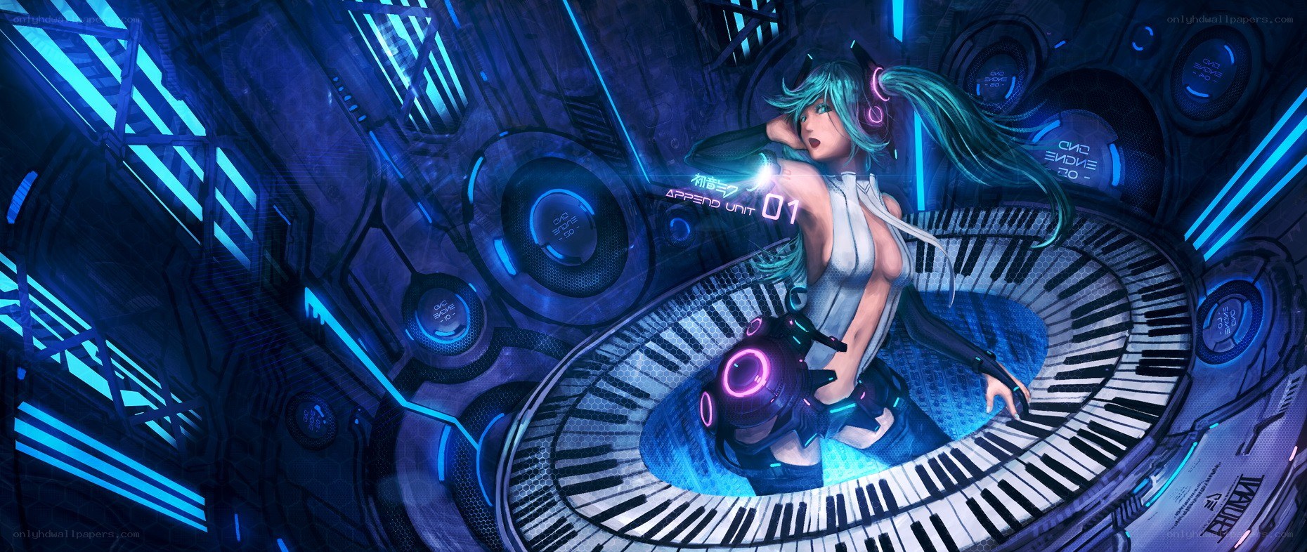 cyberpunk music room