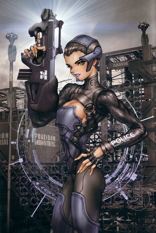 cyberpunk police officer