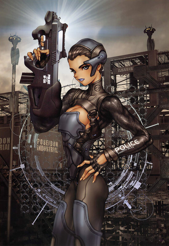 cyberpunk police officer