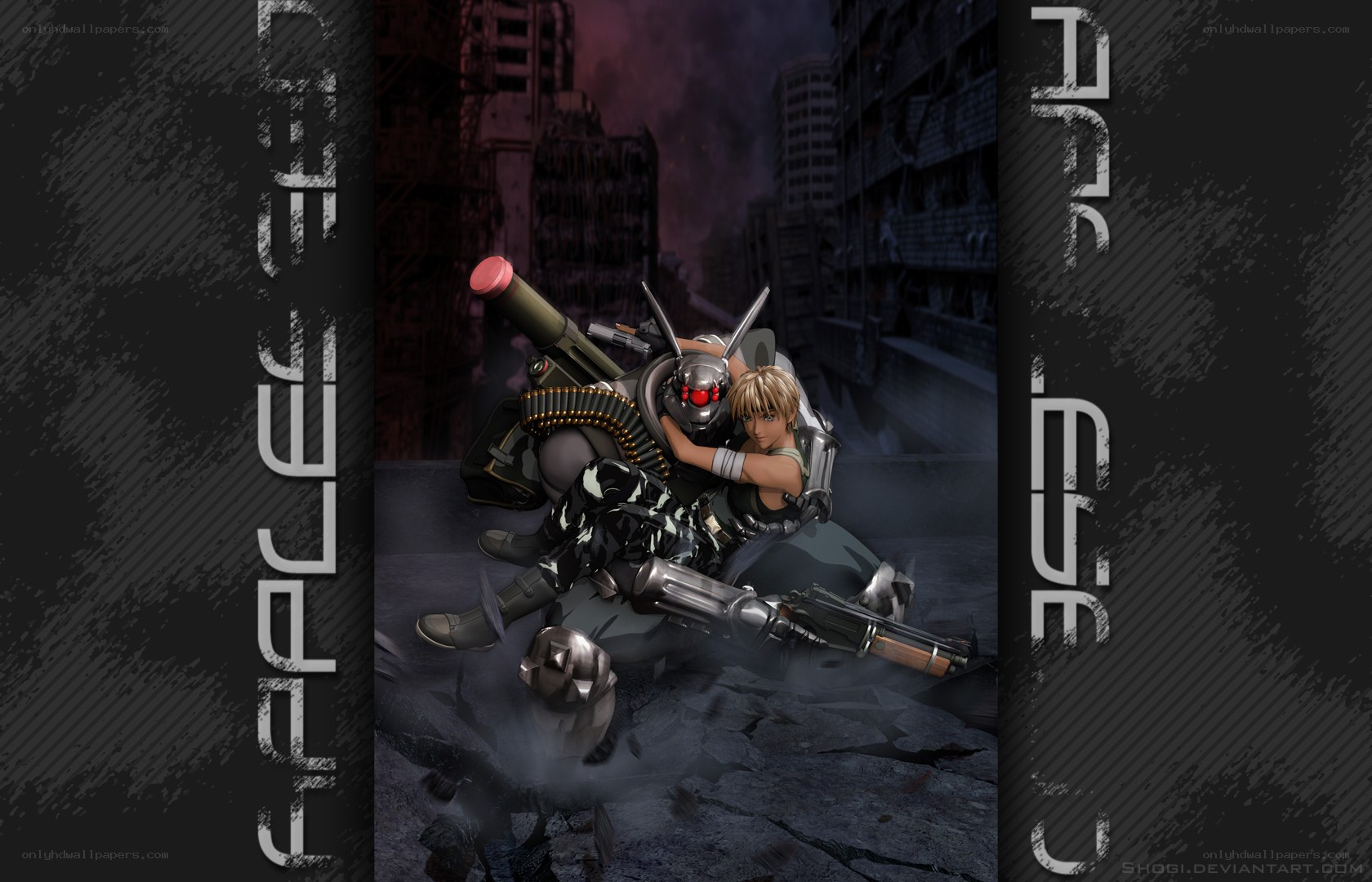cyberpunk soldier duo