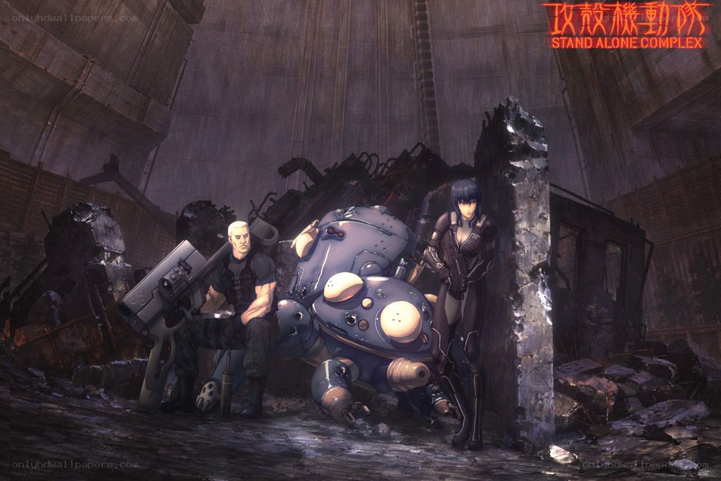 cyberpunk soldiers with robot