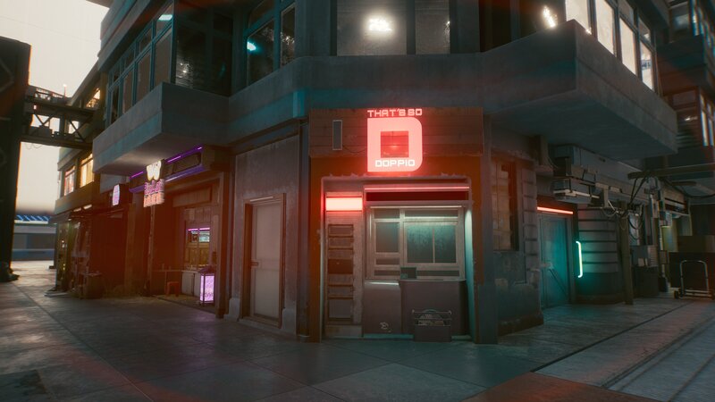 Cyberpunk Street Corner