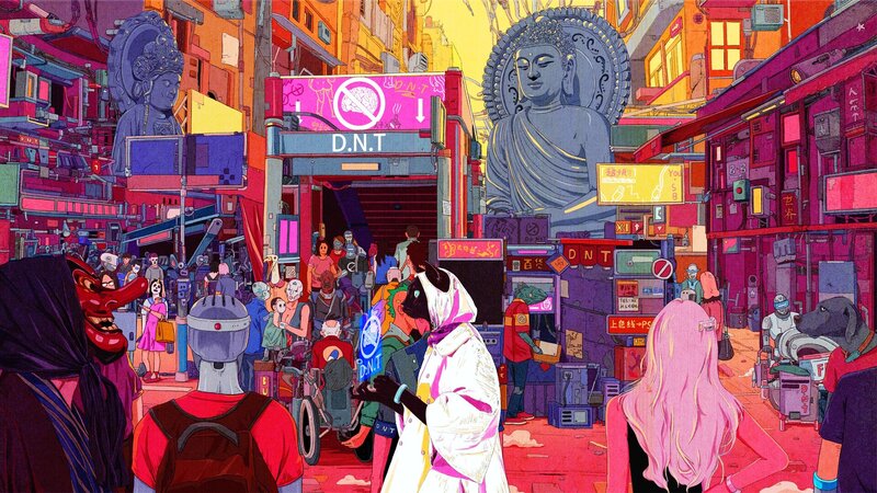 Cyberpunk Street Market