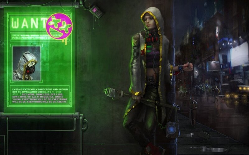 cyberpunk wanted poster