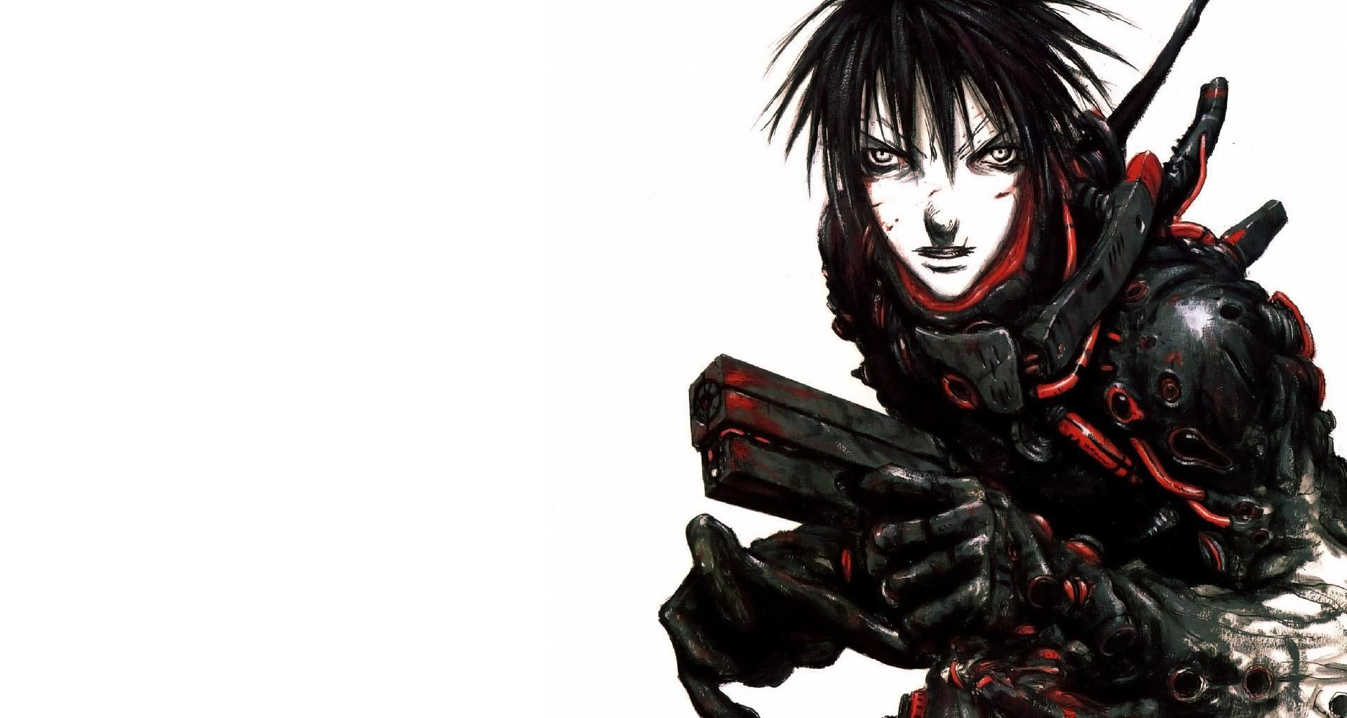 cyberpunk warrior with gun