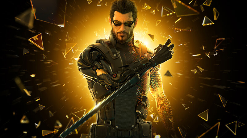cyberpunk warrior with sword