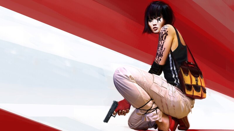 cyberpunk woman with gun