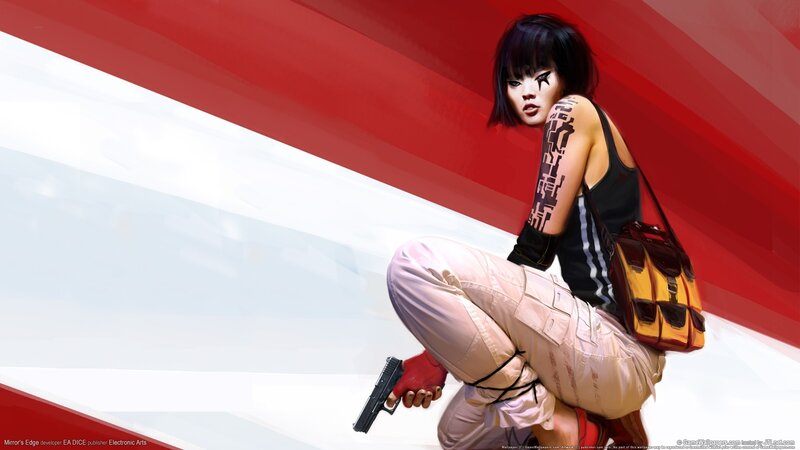 cyberpunk woman with gun