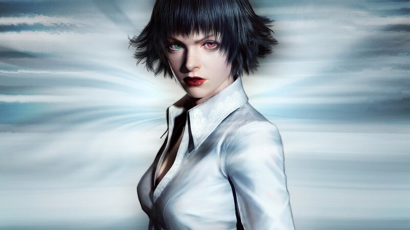 cyberpunk woman with heterochromia