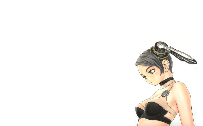 cyberpunk woman with mechanical headgear