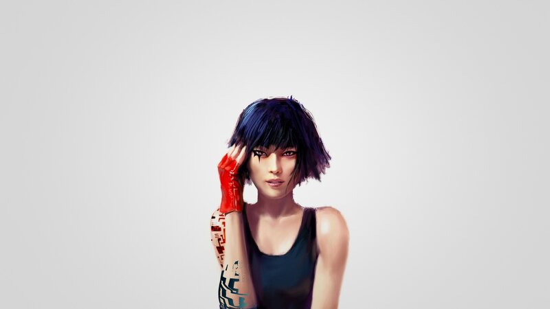 cyberpunk woman with tattoos