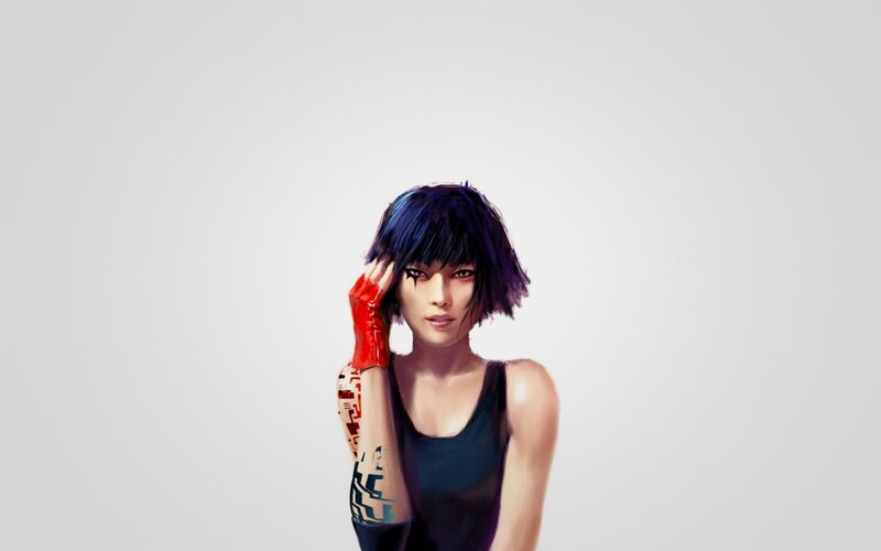 cyberpunk woman with tattoos