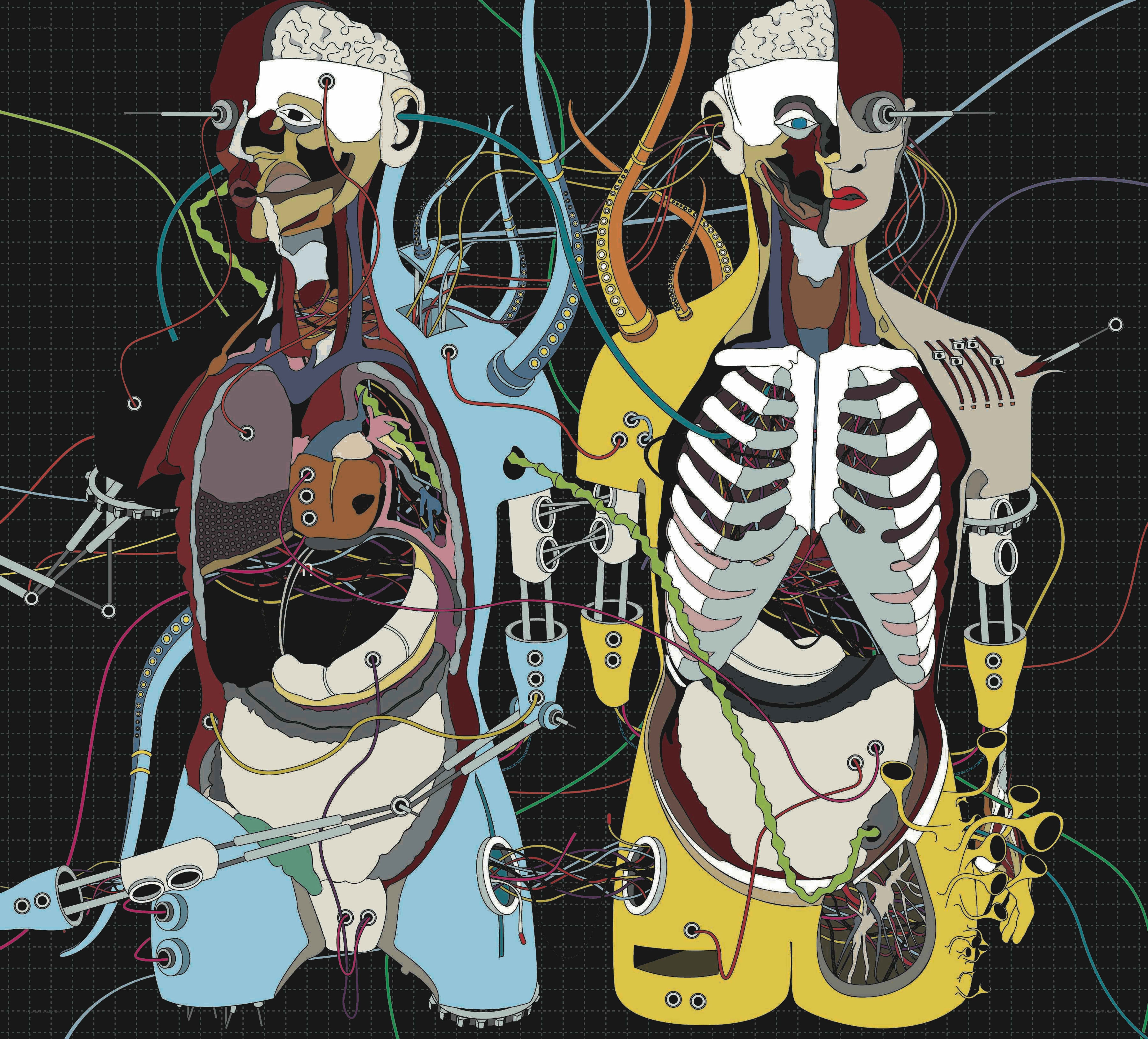 cyborg anatomy illustration
