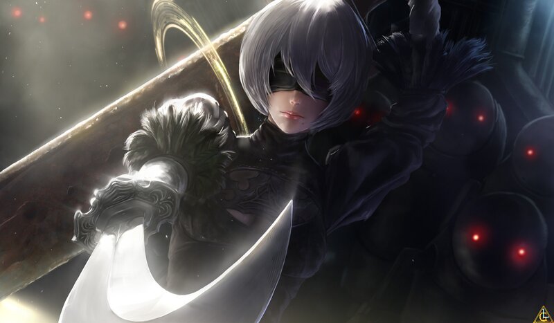 Cyborg Assassin with Sword