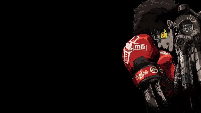 Cyborg Boxer with Gun