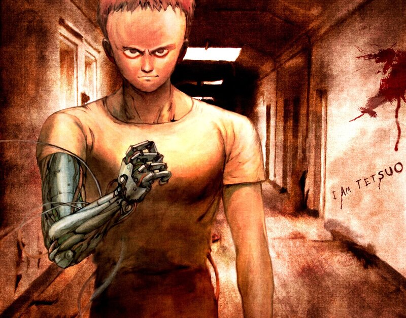 Cyborg Boy in Hallway