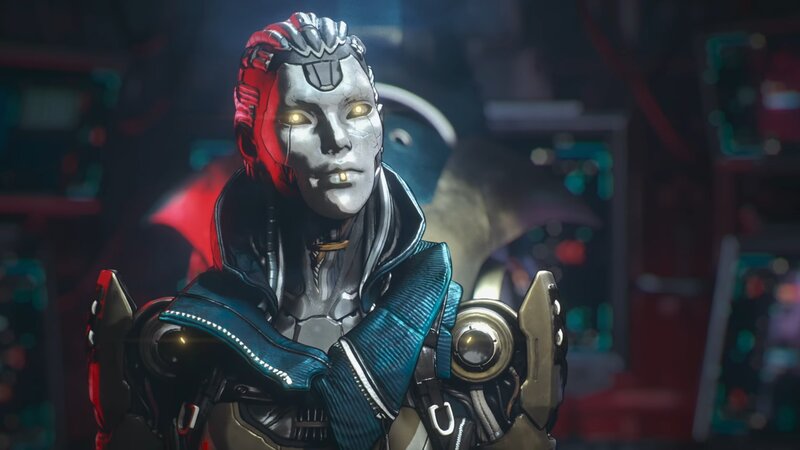 Cyborg Character — Black, Dramatic