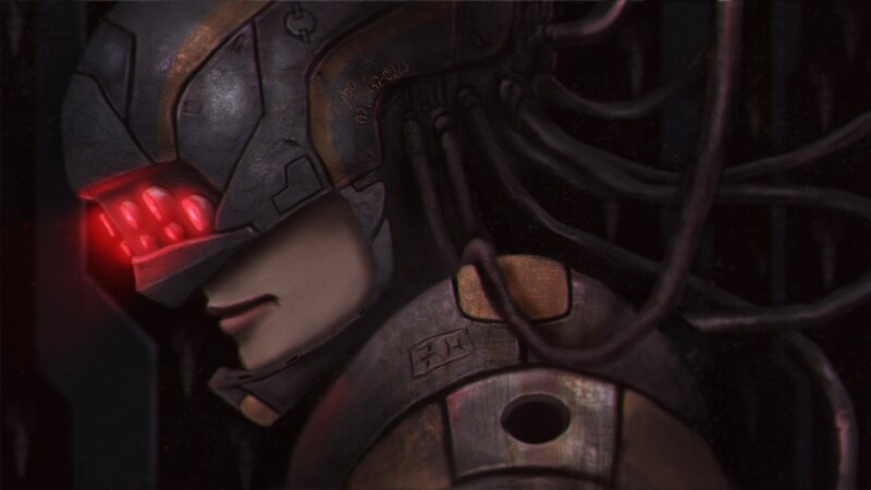 Cyborg Character Face