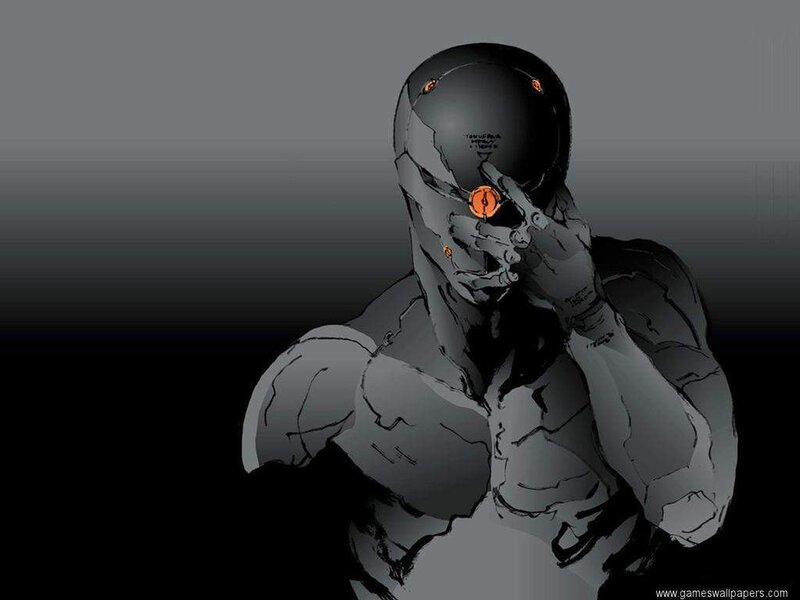 Cyborg Character — Gray