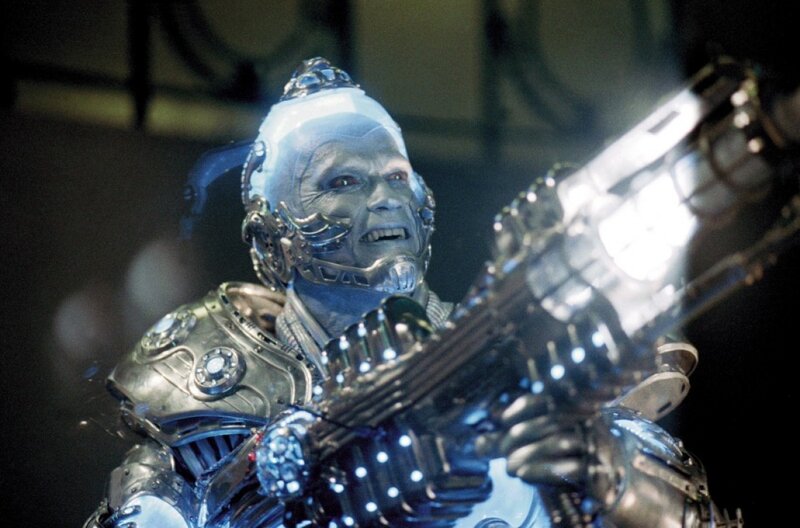cyborg character in armor
