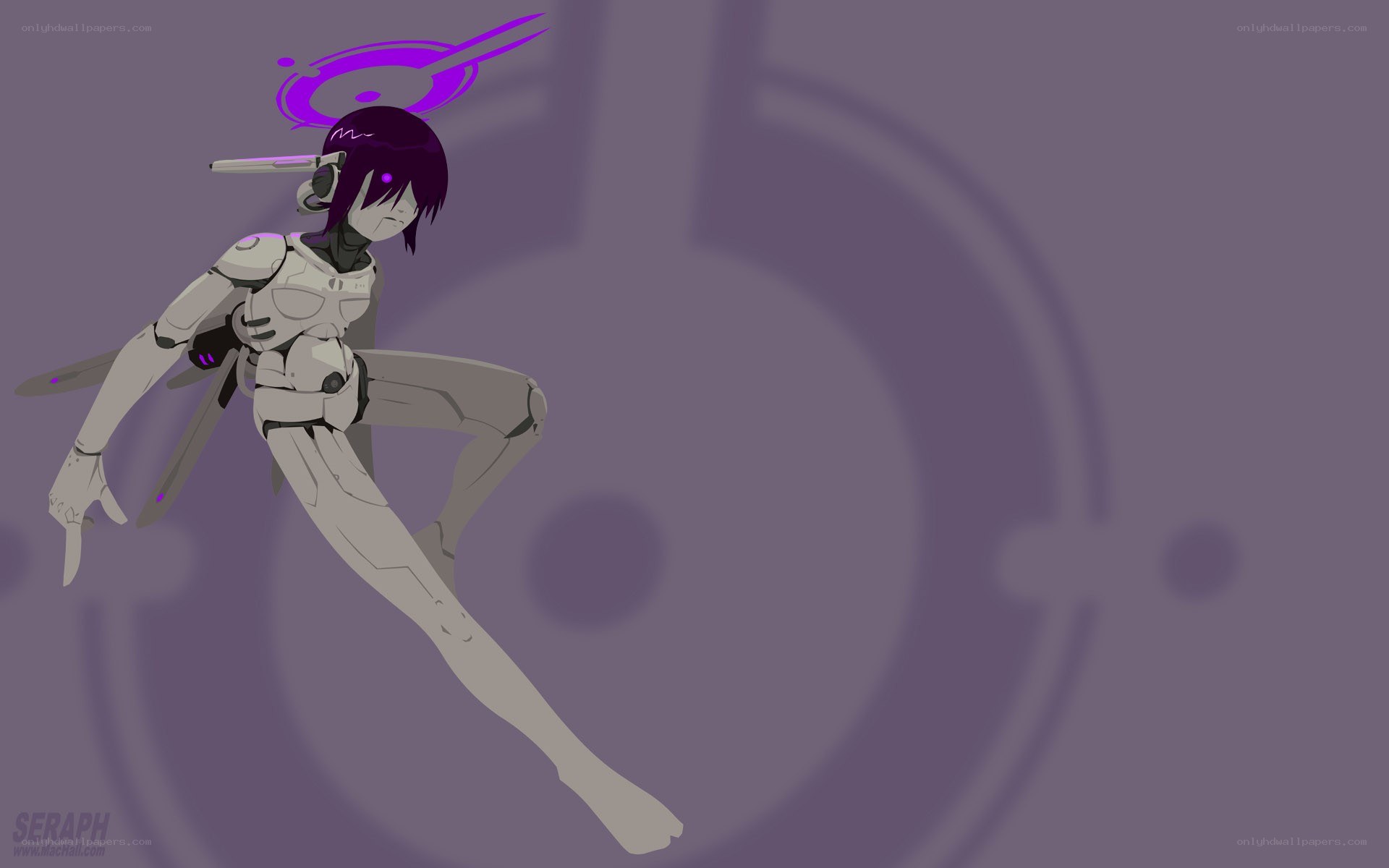 cyborg character in dynamic pose