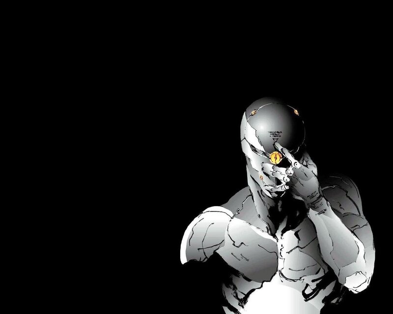 cyborg character portrait