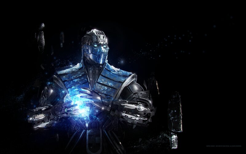 Cyborg Character with Energy