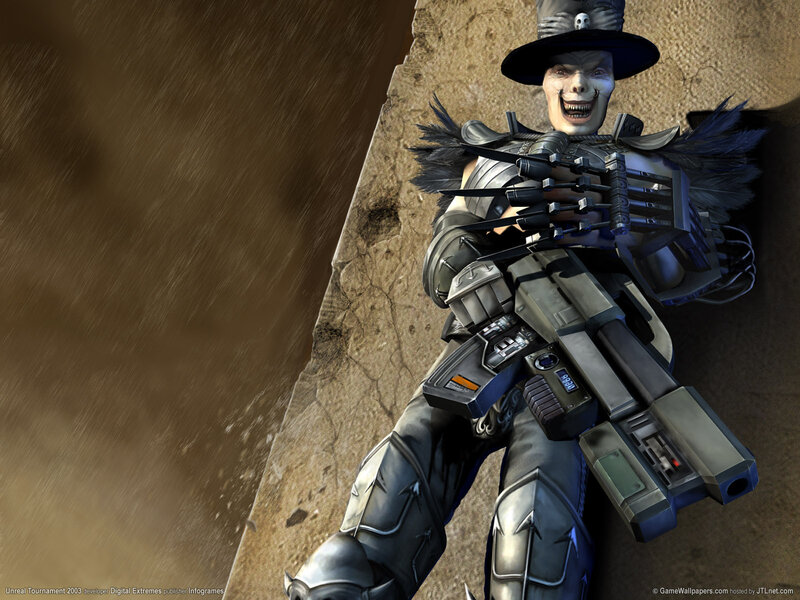 Cyborg Character with Weapon